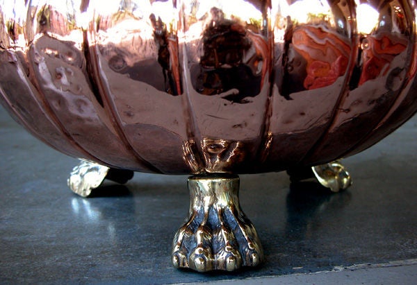 A Handsome English Georgian Style Copper Firewood Bucket
