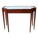 Antique A Sleek Continental Neoclassical Cherrywood Console Table