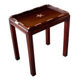 An English Sailor's Whimsy Tray on Stand of East Indian Rosewood