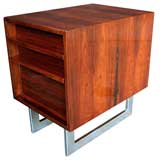 A Danish Brazilian Rosewood 2-Drawer Rectangular Side Cabinet