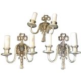 Set of Three Bow Sconces