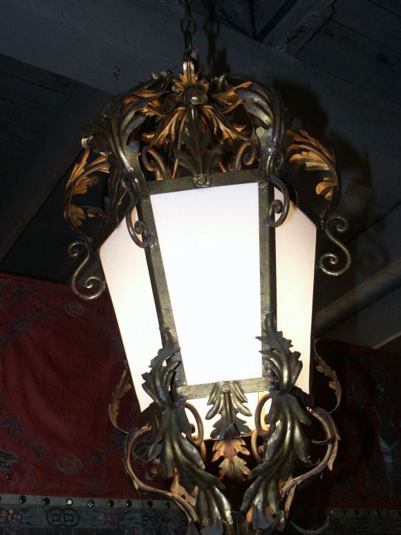 Pair of Italian Iron  Lanterns