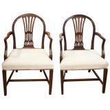 Pair of English Arm Chairs