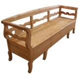 Antique 19th C Swedish Pine Bench