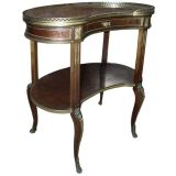 Fine Louis XVI  Kidney Shaped Table