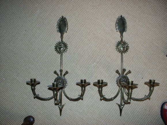 Pair of 19th C  Sconces