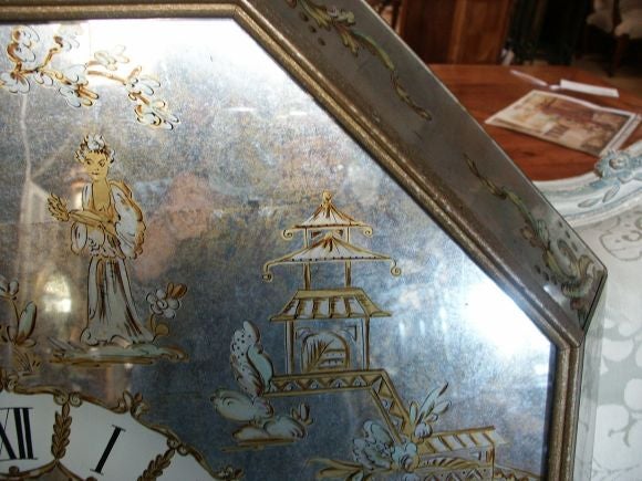 Chinoiserie Mirrored Clock 2