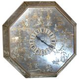 Chinoiserie Mirrored Clock
