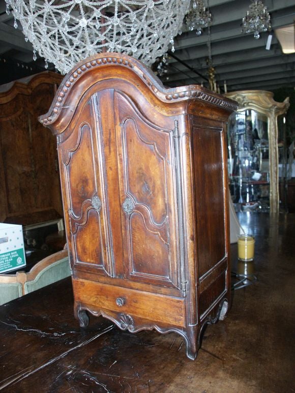 18th C French Miniature Armoire