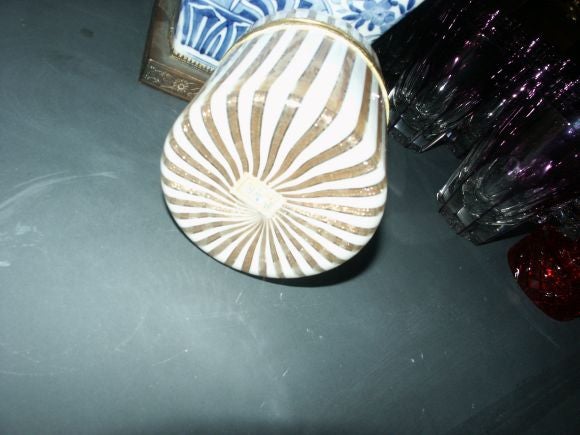Vintage Italian Glass Cylinder Box