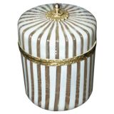 Vintage Italian Glass Cylinder Box