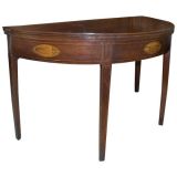 American Demilune Card Table