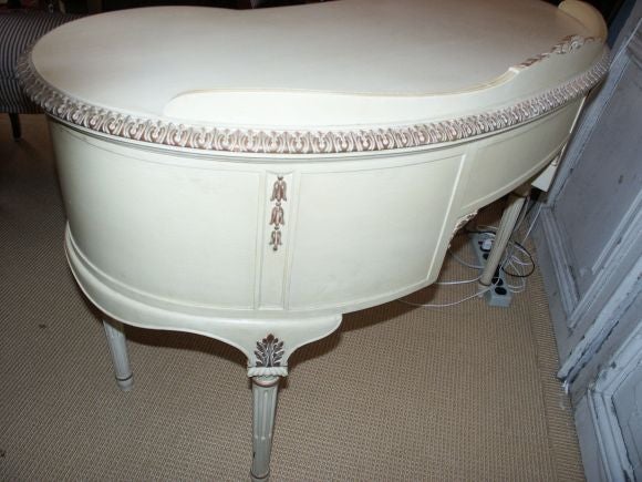 Painted Kidney Shaped Desk