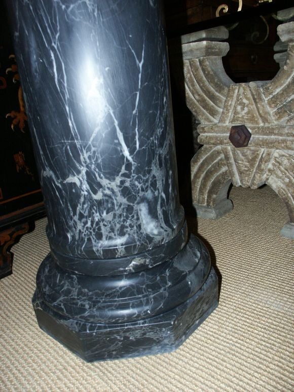 19th C Marble Pedestal