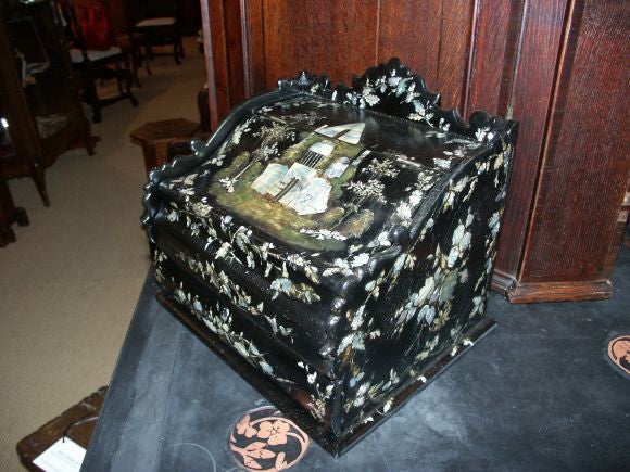 Paper Mache Lap Desk Box