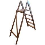 Antique 19th C Pine Step Ladder