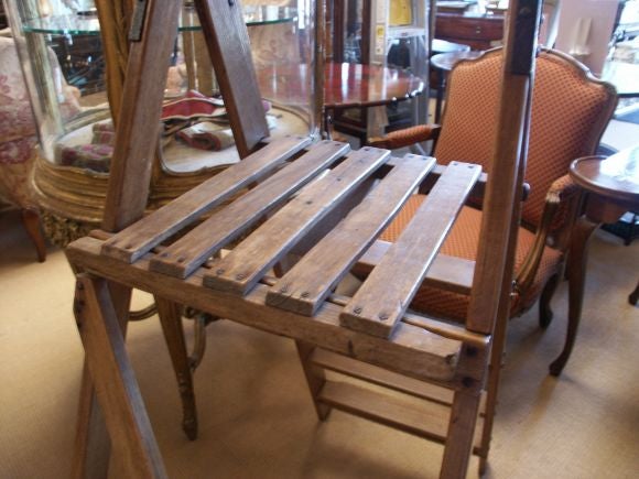 19th C Pine Step Ladder