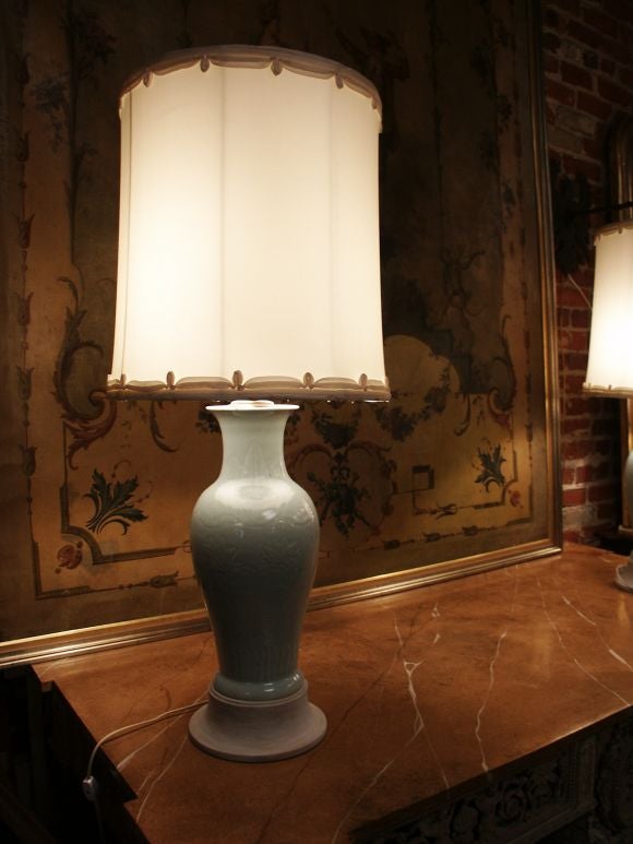 Pair Of Asian Porcelain Lamps