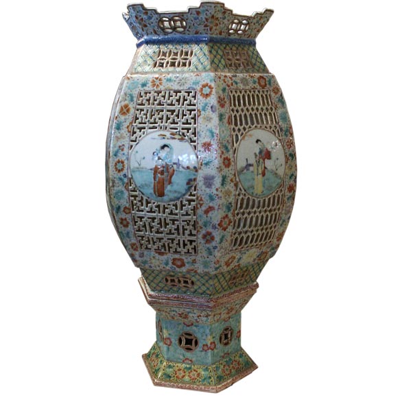 Antique Chinese Porcelain Lantern
