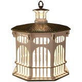 Fun Italian Ceramic Bird Cage Lantern