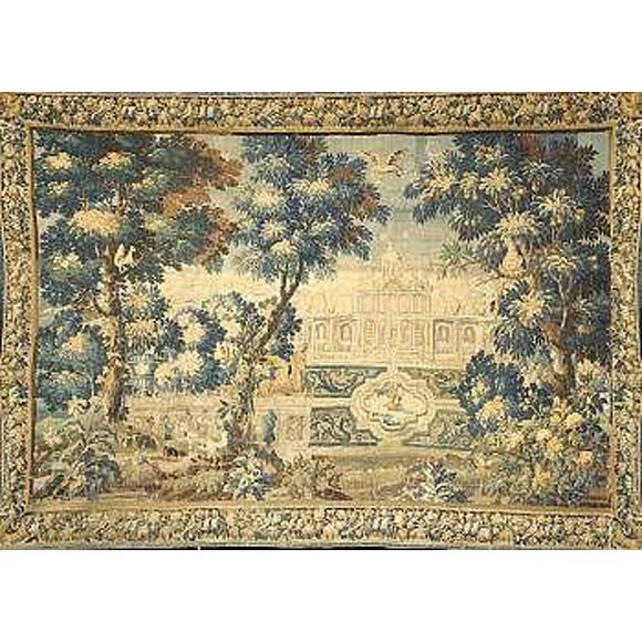 Early 18th C Flemish Baroque Tapestry Textile For Sale