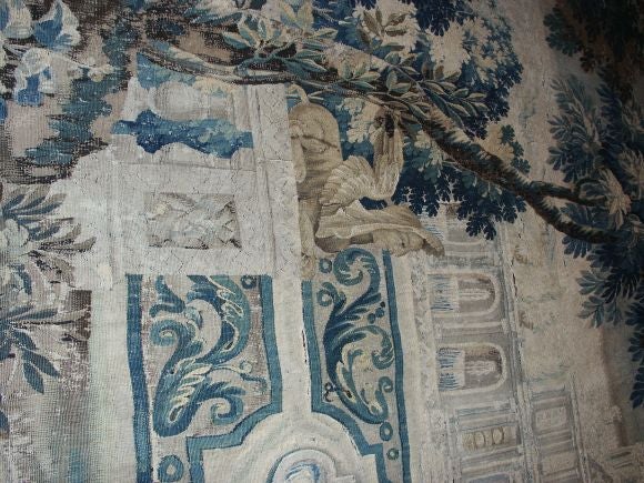 Early 18th C Flemish Baroque Tapestry Textile For Sale 2