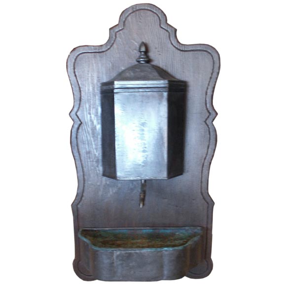 Antique Pewter Lavabo For Sale