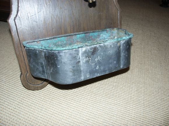 Unknown Antique Pewter Lavabo For Sale