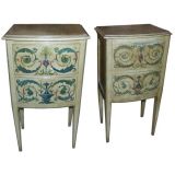 Pair of Painted Venetian Night Stands Tables