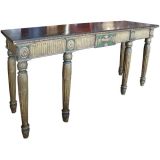 Late 19th C  George III Style Paint decorated Console