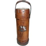 Vintage Leather Cylinder