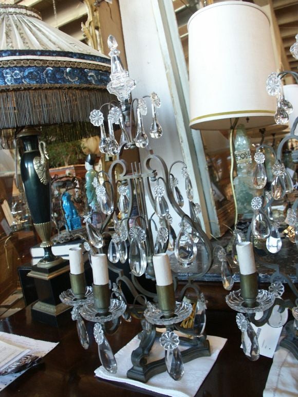 Pair of Girandole Lamps