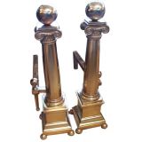Pair of 19th Andirons