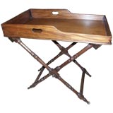 Antique Butlers Tray on Stand