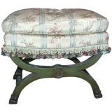 French Style Painted Vanity Bench