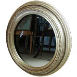 Antique Oval Giltwood Mirror