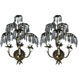 Pair of Palm Leaf Sconces