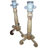 Antique Rustic Mexican Altar Sticks