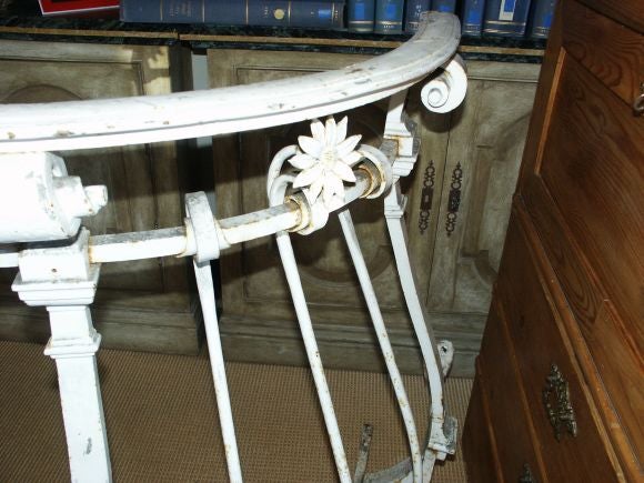 Vintage Wrought Iron Terrace Balustrade For Sale 1