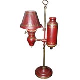 Antique Red Tole Lamp