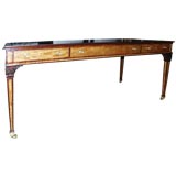 English Regency Style Leather Top Desk By Kindel