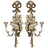Italian Giltwood Candle Sconces