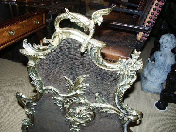 Brass Fire Screen