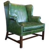 Vintage Green Leather Marquise By Baker