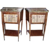 Pair of Louis XVI Style Faux Book Side Tables