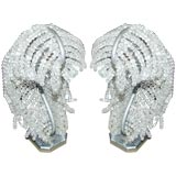 Art Deco Beaded Feather Lamps