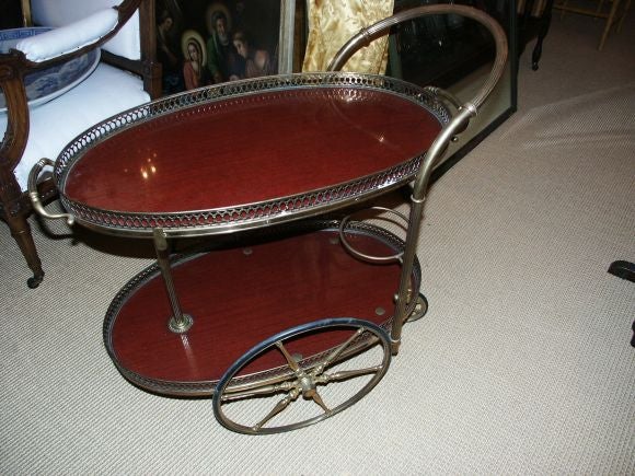 Italian Made Tray  Table Tea Cart