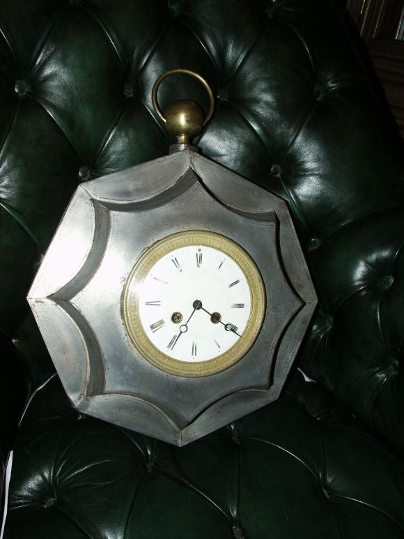 French Tole  Wall Clock