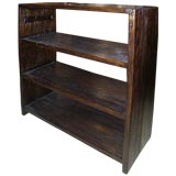 Vintage Rustic Dark Wood Bookcase