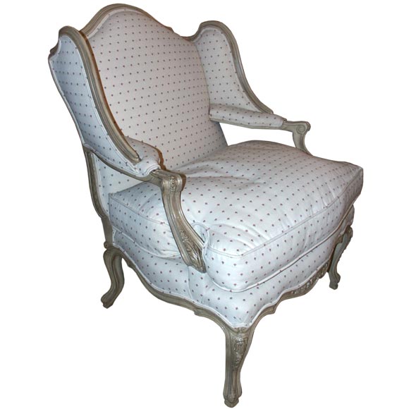 Louis XV Style Paint Decorated Arm Chair